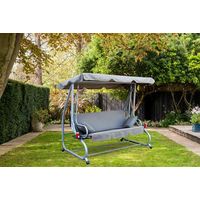 BIRCHTREE Garden Swing Hammock 3 Seater Chair SC05 Grey