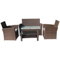 BIRCHTREE Rattan Furniture Set RFS02 Brown