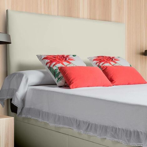 Cabecero tapizado para camas de 150 (160 x 120 cm) Tela Blanco
