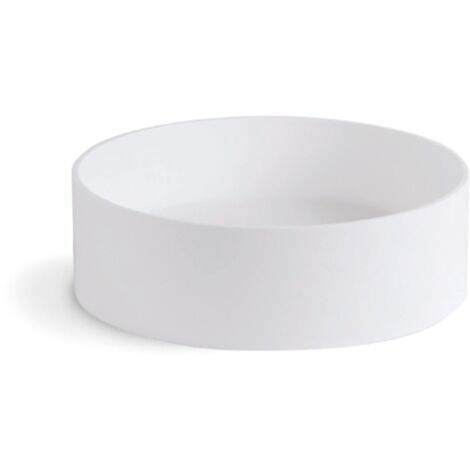 Lineabeta Aufsatzwaschbecken 40cm Rund weiß mat, 53564.26