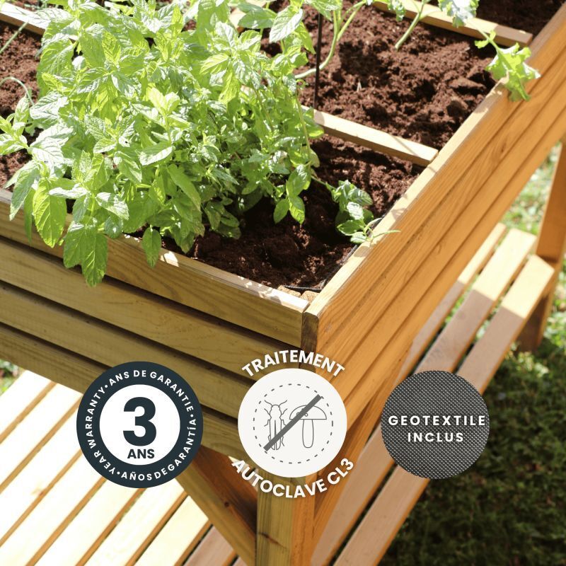 Lot De 2 Carrés Potagers En Métal Gris Anthracite 115x80 Cm - Châssis Rectangulaire Robuste Pour Jardin