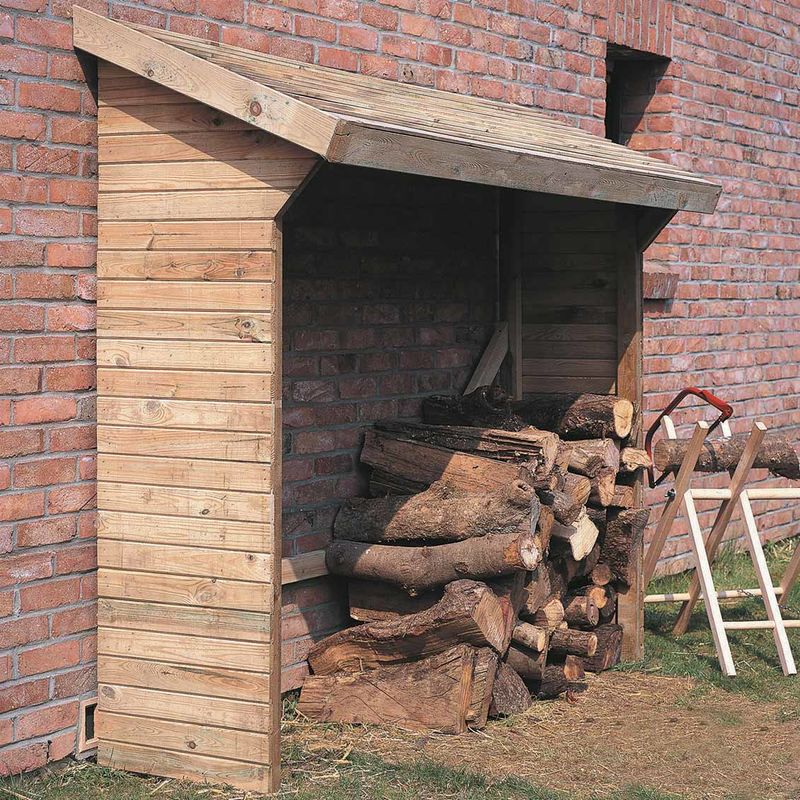 MADEIRA- Grand abri de stockage de bois de chauffage- étagère XL pour bois  de cheminée- bûcher