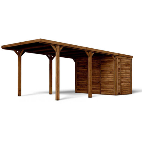 Carport simple LEON 20,9m² avec abri