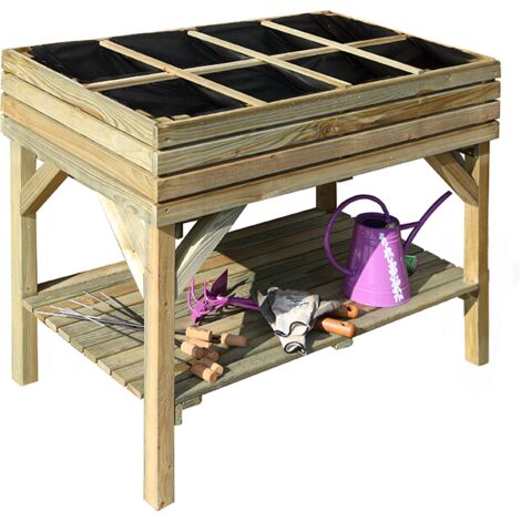 Carré potager surélevé en bois Küb 100 L