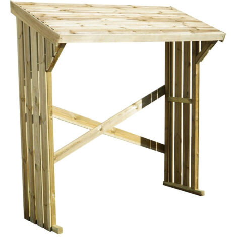 MINI ABRI BUCHES BOIS 180X68X179CM
