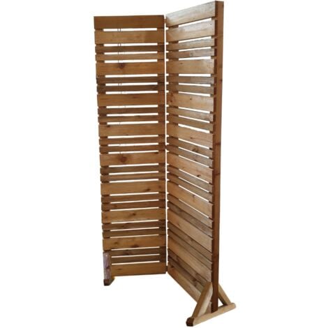 Brise-vue pliant en bois LIGN Z - Ep6,1 - 80 x H184,5 cm