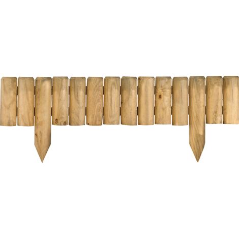 Bordure en bois QUEBEC - L106,5 x l5 x H35/20 cm