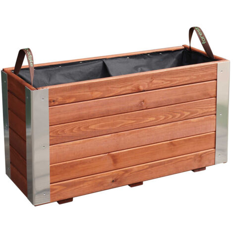 Bac Bambou - Lasuré - 80 x 30 x 43,5 cm (1/4)