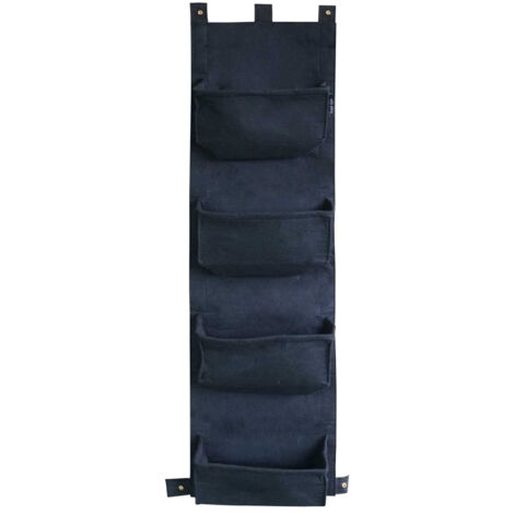 Mur végétal 4 sacs noirs en feutre géotextile (1/3)