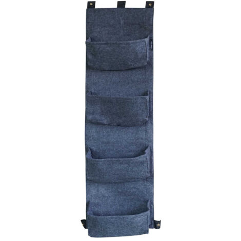 Mur végétal 4 sacs gris anthracite en feutre géotextile (1/3)