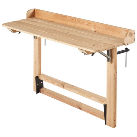 Table D'Appoint Balcon Sweeek – Acacia Huilé – Rabattable – Hauteur Réglable – Rectangulaire 70x50 Cm