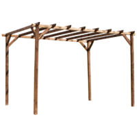 Pergola en bois MAGDALIE - 249 x 300 x 400 cm - 12 m²
