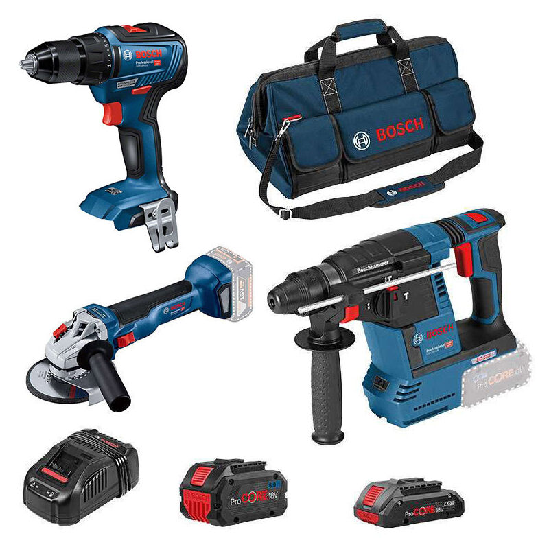 TALADRO ATORNILLADOR BOSCH GSB 18V-21 + 2 BATERÍAS 2AH + BOLSA 194