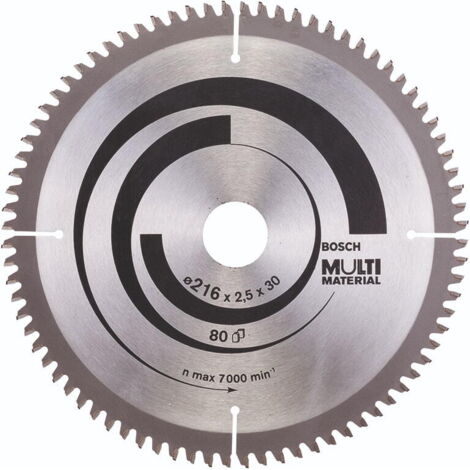 Hoja de sierra circular Multi Material Ø 30mm - 216 x 30 x 2,5 mm, 80 - 2 608 640 447