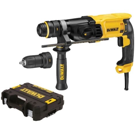 Taladro DEWALT SDSPlus 800W - Portabrocas + mango + maletín - D25134K