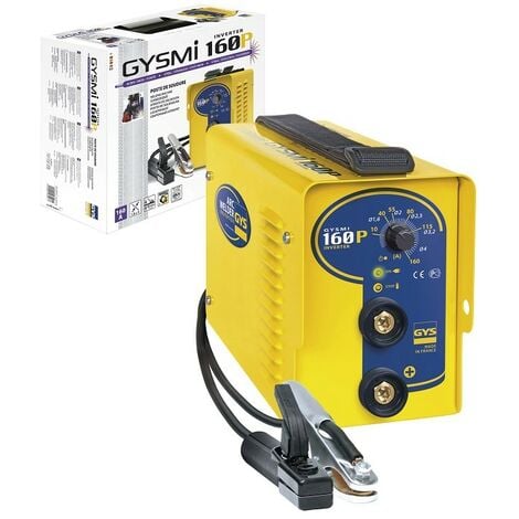 Soldadora de electrodos GYS Inverter - GYSMI 160P - Entregado en maletín con cable de masa y portaelectrodos - 030077