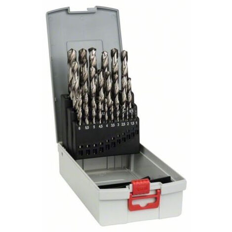 Bosch 2 608 587 017 - Set de 25 brocas para metal ProBox HSS-G, DIN 338, 135° - 1-13 mm (pack de 25)