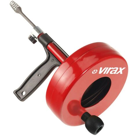 Desatascador manual VIRAX con tambor para tubos Ø25-50 mm - 290600