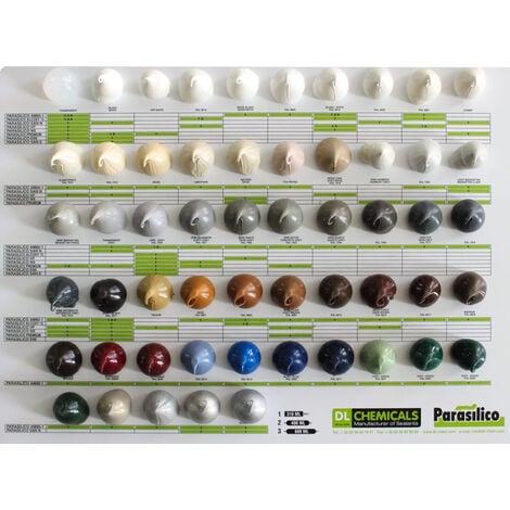Mastic silicone Parasilico Ral 6005 DL CHEMICALS Prestige Colour - Vert mousse - 0100091T068871