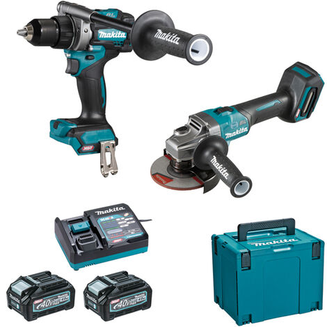 Juego de 2 máquinas 40 V max Li-Ion 4 Ah XGT (DF001G + GA005G) MAKITA - DK0124G201