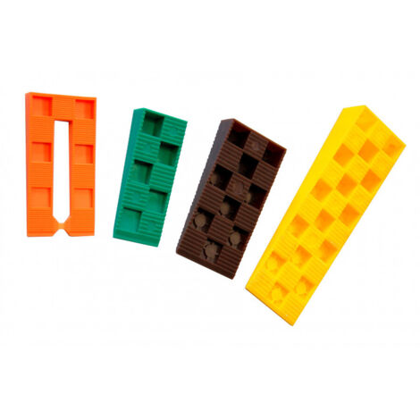 Probox de 245 cuñas EDMA - 60 naranja + 70 verde + 7 marrón + 40 amarillo - 188455