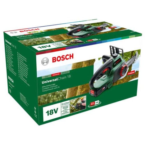 Motosierra BOSCH Universal Chain 18 Sin batería ni cargador - 06008B8001