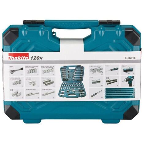 MAKPAC Caja de herramientas manuales 120 UDS - MAKITA - E-06616