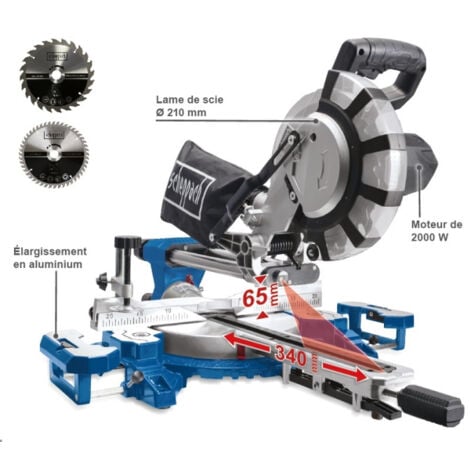 Tronzadora radial HM216SPX SCHEPPACH Ø210 mm + 2 Hojas - 5901221901