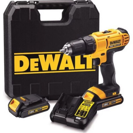 Taladro atornillador 18V XR - DEWALT - con 2 baterías de 18V 1,5 Ah - cargador - maletín - DCD771S2-QW