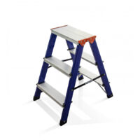 Edma - Escalera de 3 peldaños, altura máx. 59 cm - 260255