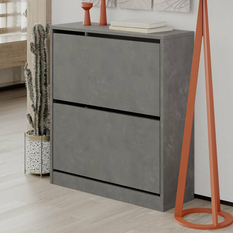 Scarpiera due ante a ribalta 73x26x82,5 cm grigio retro – acquista su  Giordano Shop