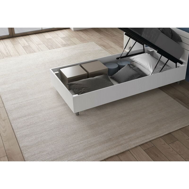 Letto Singolo 80x190 cm Senza Rete Nuamo Bianco Frassino