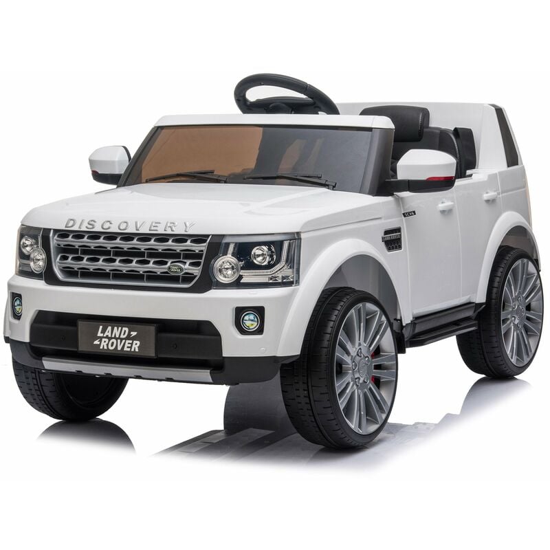 Macchina Elettrica per Bambini 12V con Licenza Land Rover Discovery Bianca