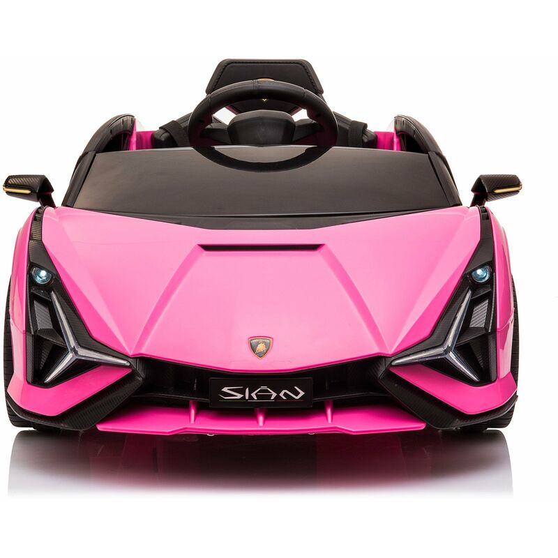 Macchina Elettrica per Bambini 12V con Licenza Lamborghini Sian FKP 37 Rosa