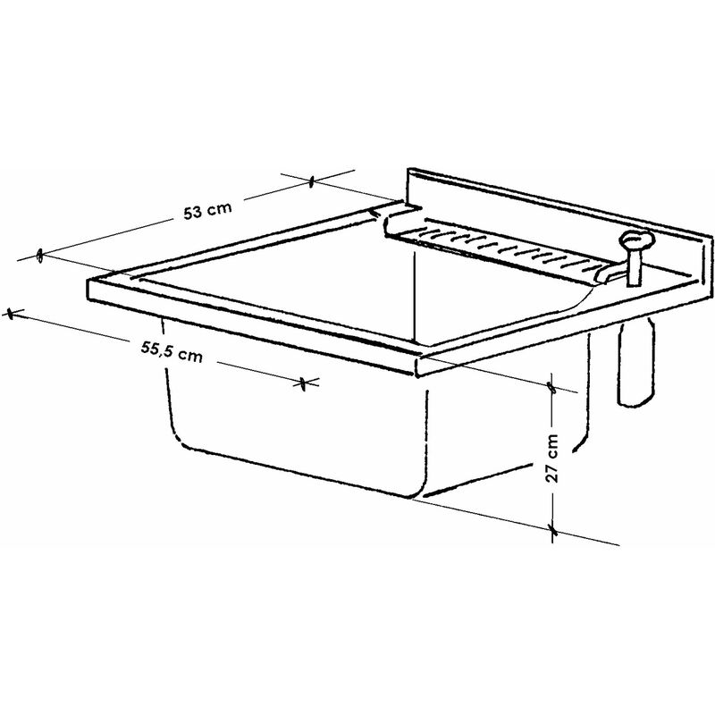 Montegrappa Lavatoio Marella cm 60x60 con piedini : : Fai
