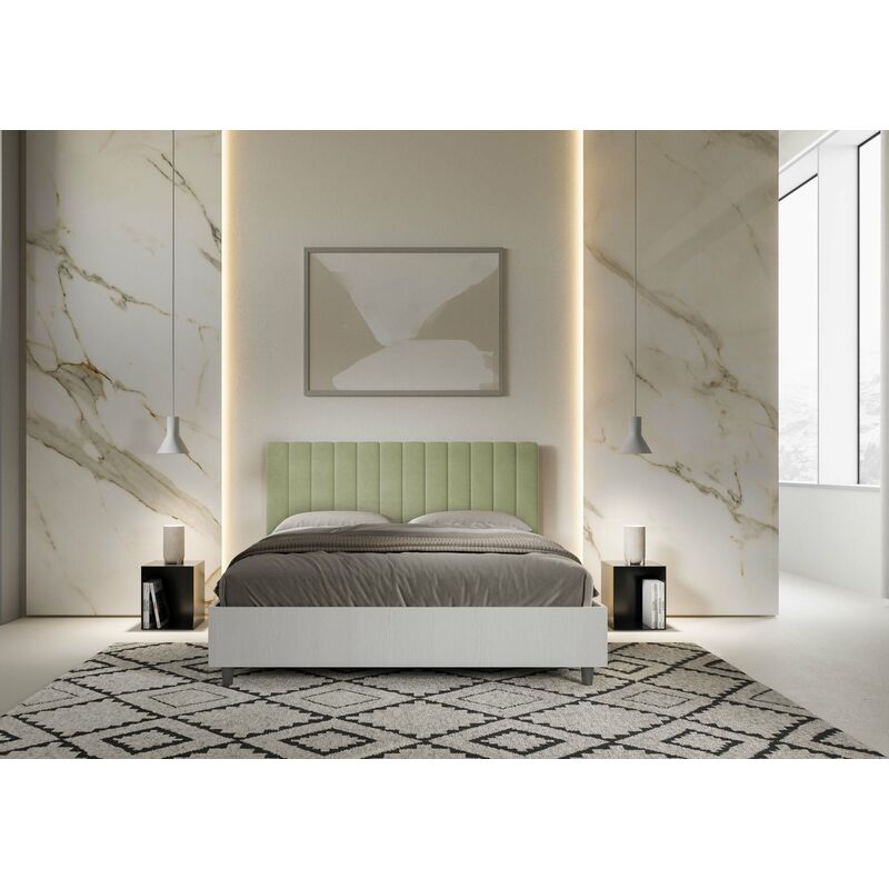 Letto Matrimoniale 160x190 cm Senza Rete Kaia Tè verde