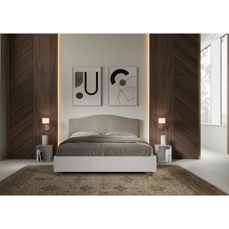 Letto matrimoniale da 160cm Grace tortora 