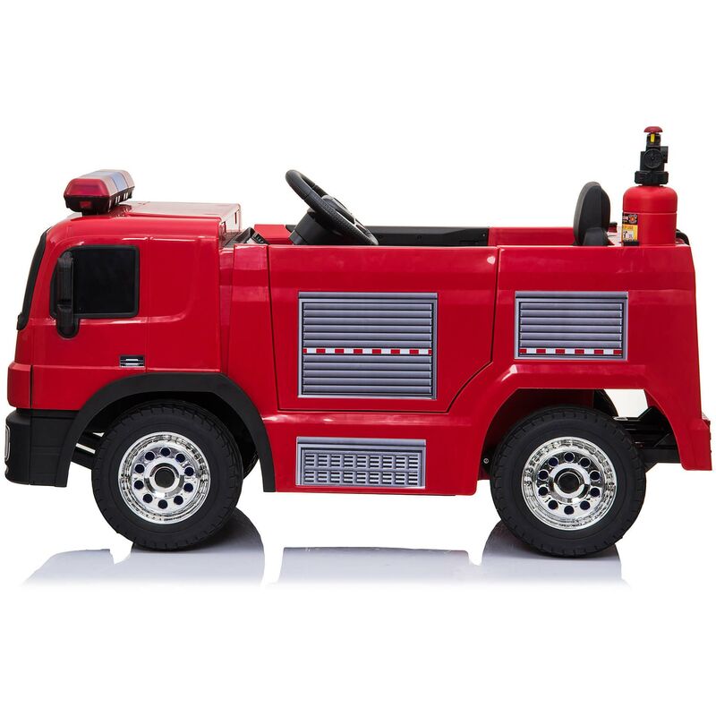 Camion dei Pompieri Elettrico per Bambini 12V Babyfun Rosso 