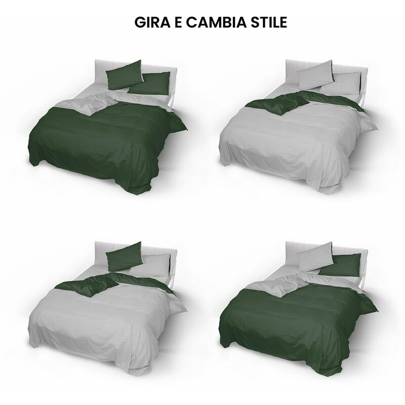 Set Copripiumino Matrimoniale 260x240 cm Tema Natalizio