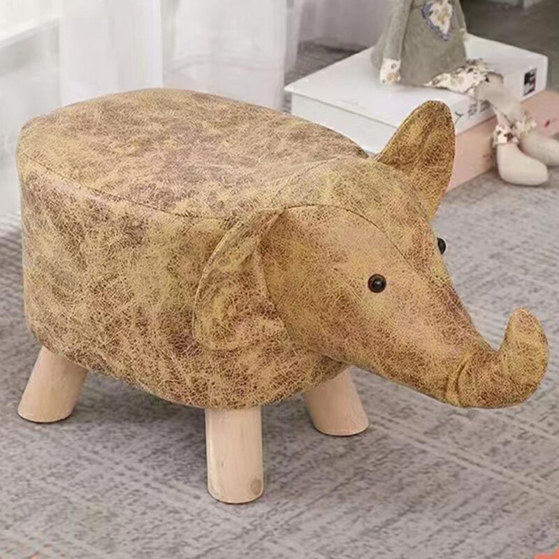 Poggiapiedi A Forma Di Tartaruga In PU E Legno – Sgabello Ottomano Decorativo Per Soggiorno (Verde, Taglia L)