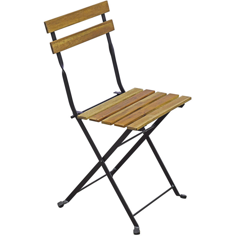 Set Da Bistrò Pieghevole KOMFOTTEU - Tavolo E 2 Sedie In Legno Di Acacia - Per Esterni - Foto 1