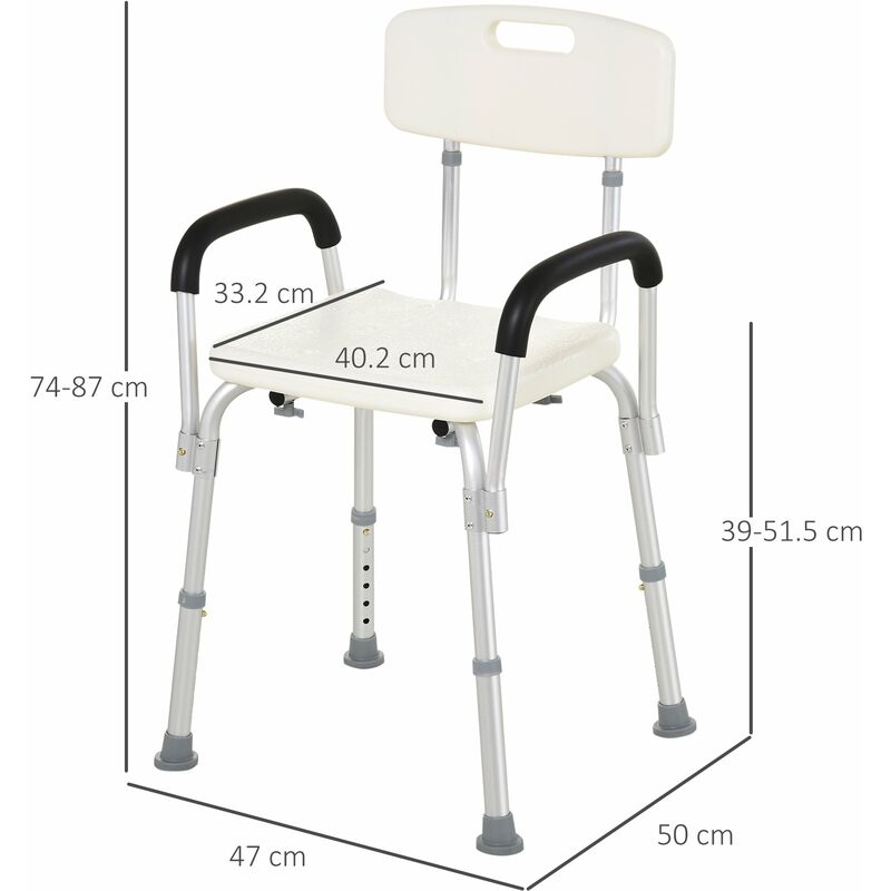 Sedile da doccia girevole con schienale RS702