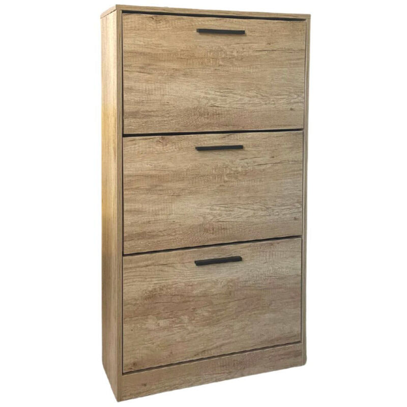 Scarpiera 3 Scomparti 67x28x112 cm 18 Paia in MDF Bianco – acquista su