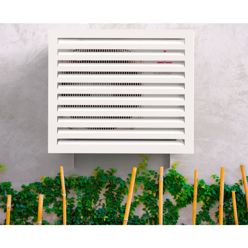 Copri Condizionatore Esterno San Marco Classic Bianco – Alluminio 10/10, Per Unità Da 9000 A 24000 BTU