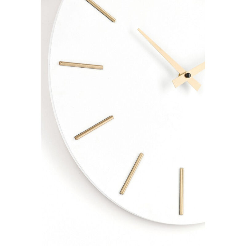 Orologio da Parete Ø40x5 cm in Legno TimeLine Bianco