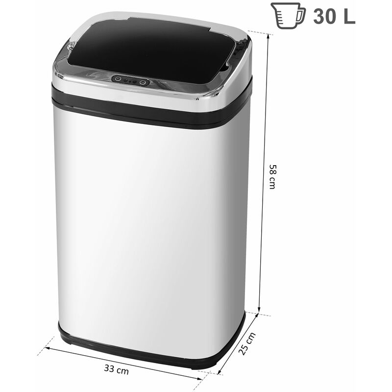 Casa Pura Pattumiera A Pedale Dustin In Acciaio Inox 50L - Chiusura Silenziosa Ammortizzata - Secchio Estraibile Con Maniglia - Antimpronta - 3