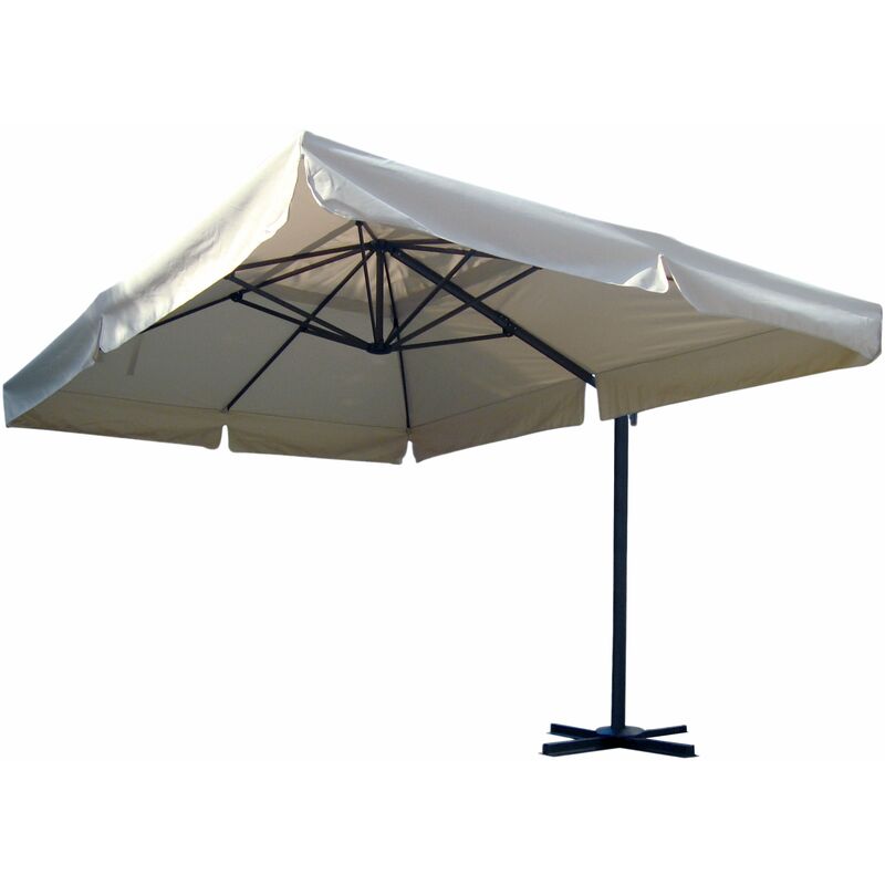 Ombrellone da giardino 3x3 in alluminio a palo laterale girevole Deluxe