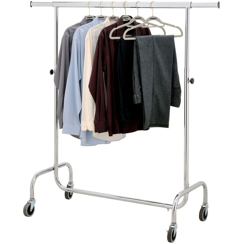 Appendiabiti Estensibile Con Ruote Maury's - Doppia Rack Silver | 88-145cm Regolabile - Foto 12