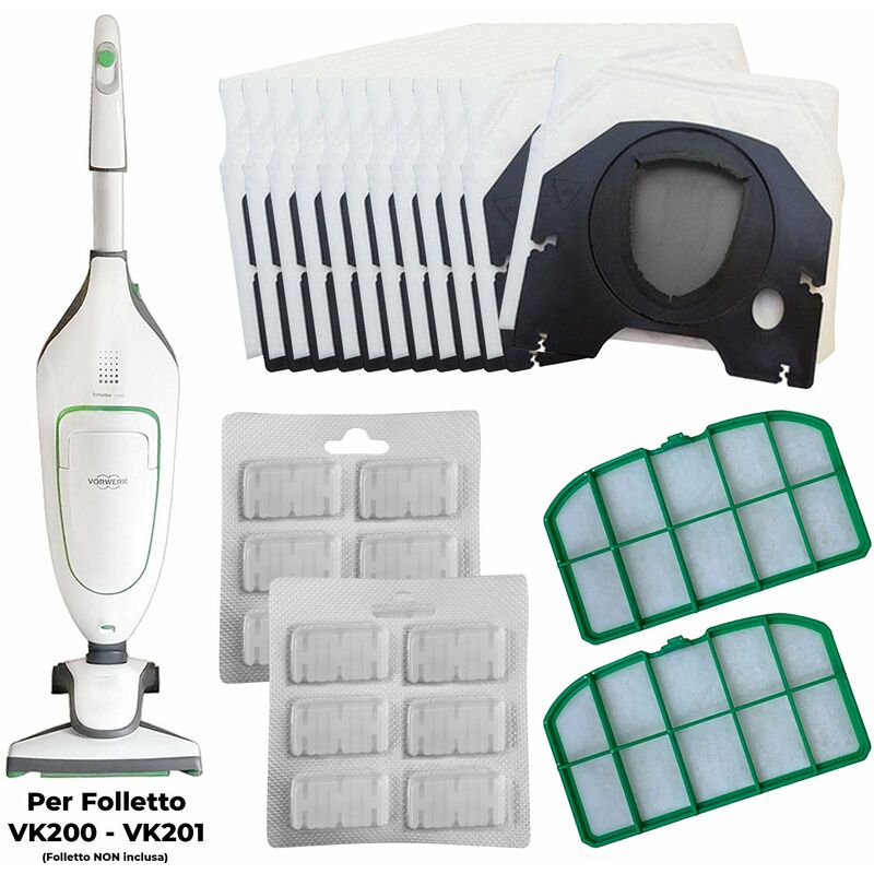 Kit 2x Sacchetti e Profumatori Compatibili Folletto Vk 200/220s