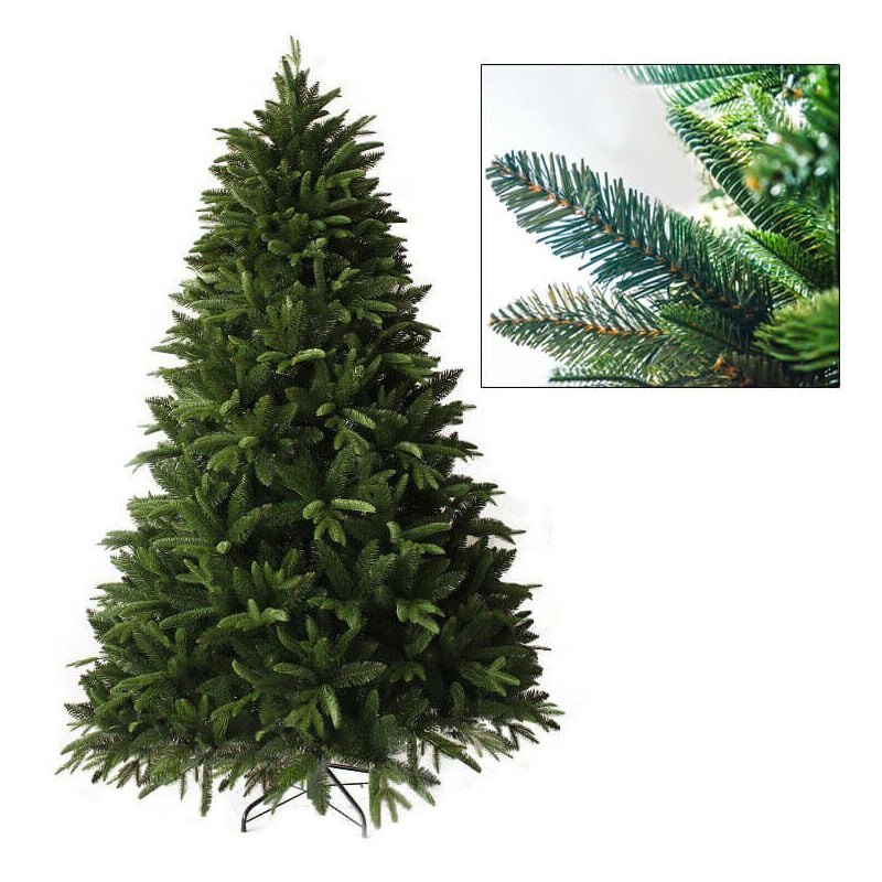 Albero di Natale abete artificiale verde 210 cm Brennero 3420 rami